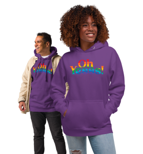 Hoodie violet OhYesss arc-en-ciel