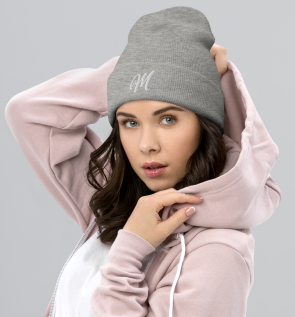 bonnet gris Le M.