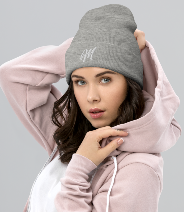 bonnet gris Le M.