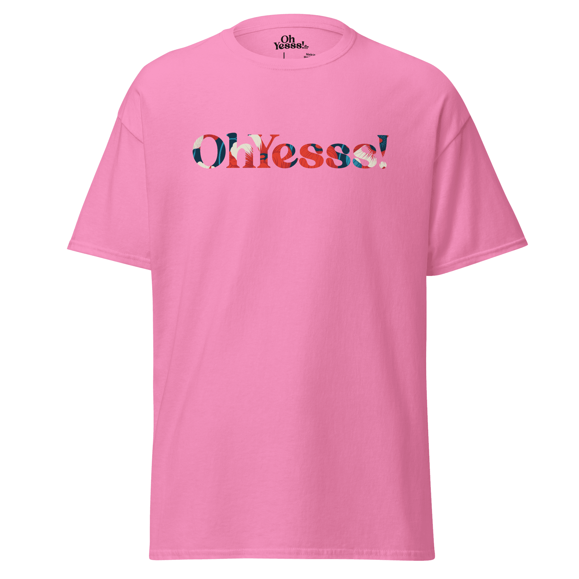 T-shirt femme rose OhYesss - Floral Édition – Image 2
