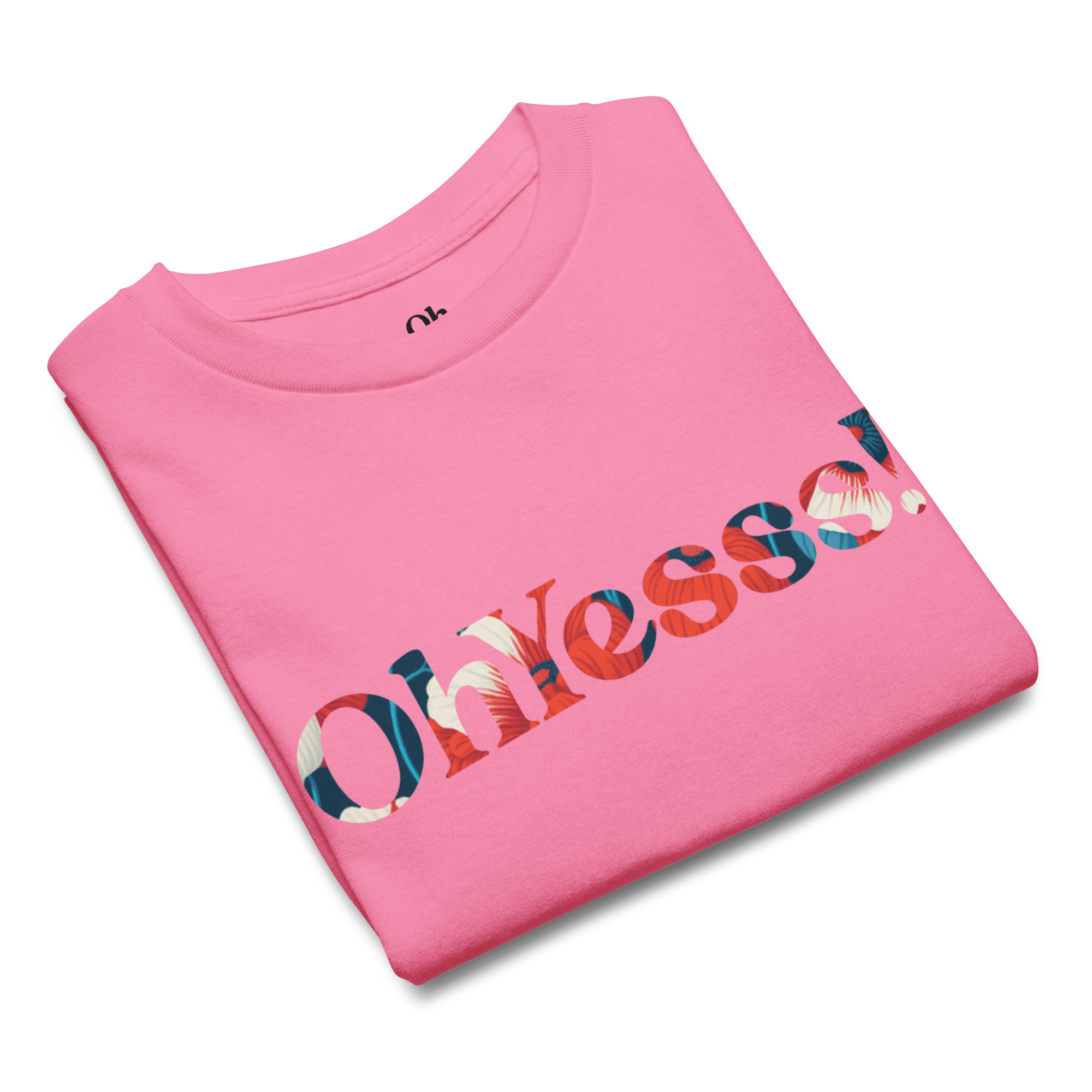 T-shirt enfant rose OhYesss! – Floral Édition – Image 2