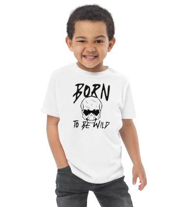 T-sirt enfant blanc "Born to be wild"